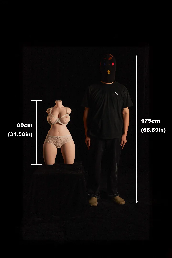 Climax 80cm Curvy Silicone Torso with Realistic Gel Butt